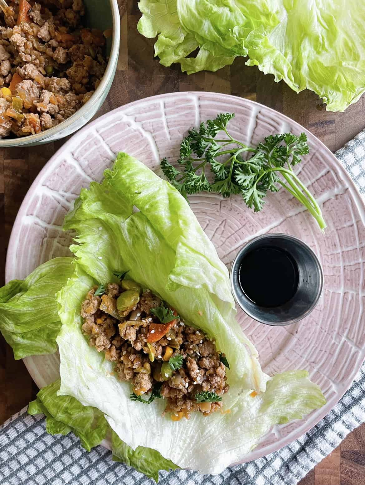 Asian Turkey Lettuce Wraps - Kelsie Brown Blog